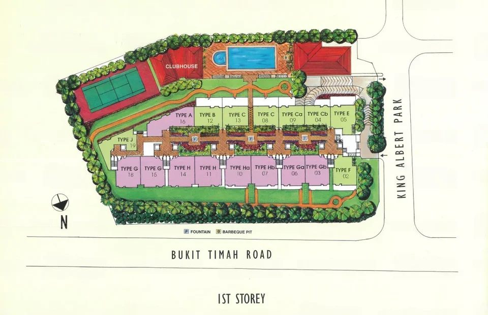 Site plan of 1 King Albert Park in Singapore