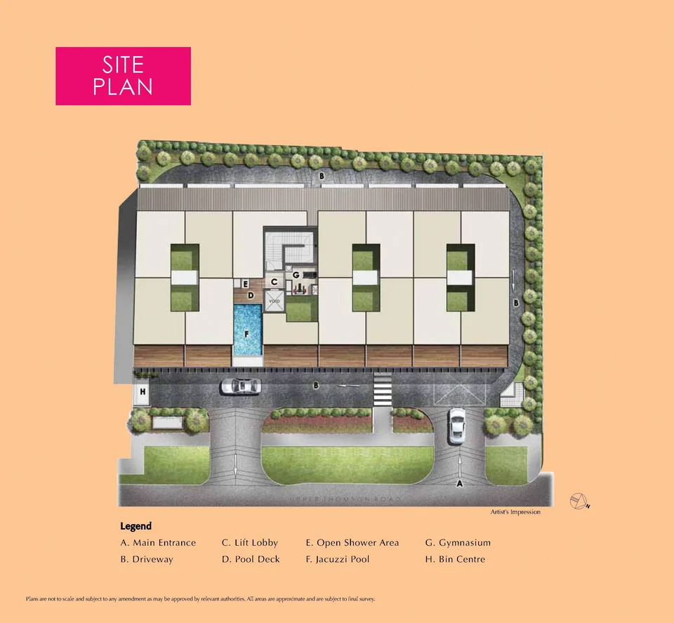 Site plan of 183 Longhaus in Singapore