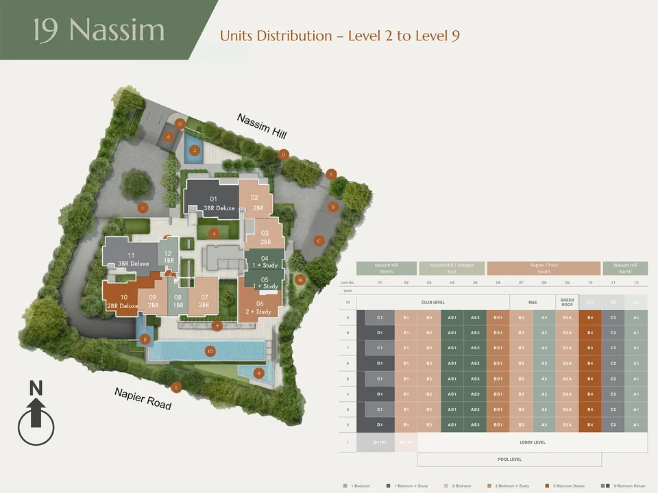 Site plan of 19 Nassim in Singapore