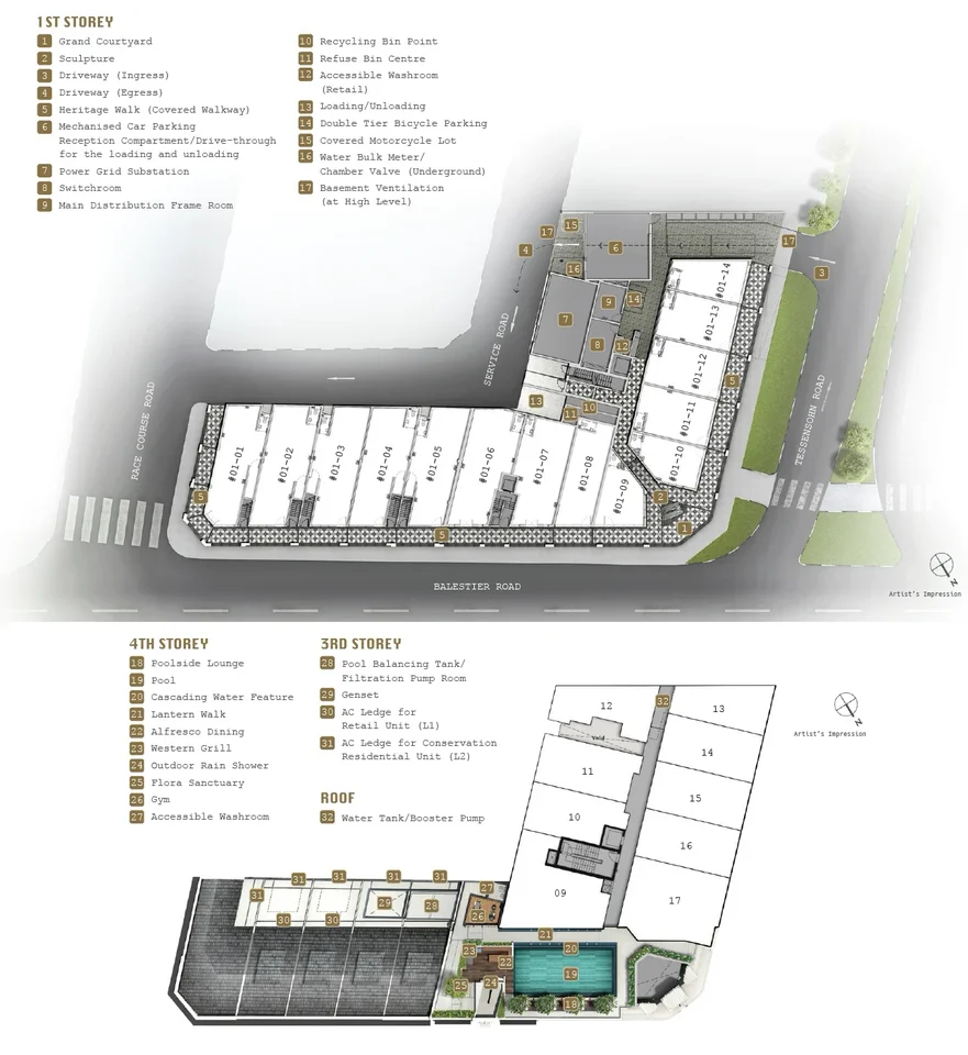 Site plan of 1953 in Singapore