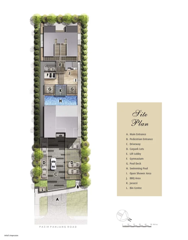 Site plan of 24 One Residences in Singapore