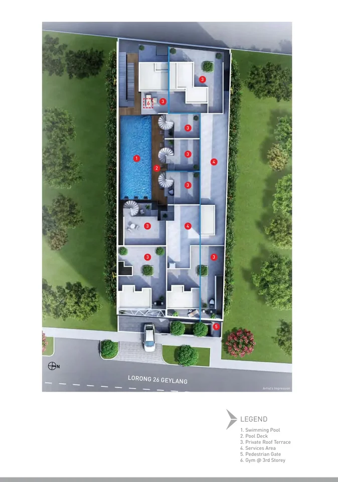 Site plan of 28 Imperial Residences in Singapore