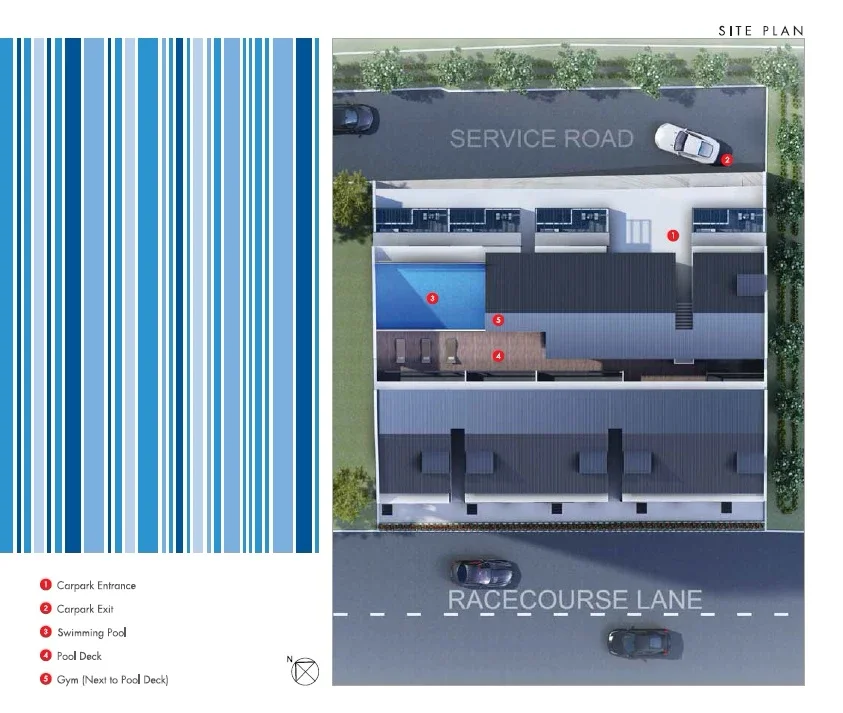Site plan of 28 Rc Suites in Singapore