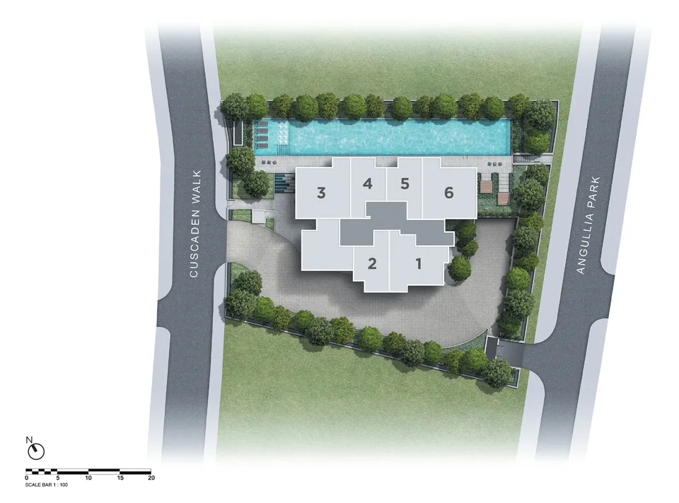Site plan of 3 Cuscaden in Singapore
