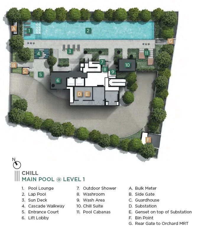 Site plan of 3 Cuscaden in Singapore