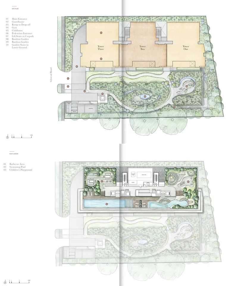 Site plan of 32 Gilstead in Singapore