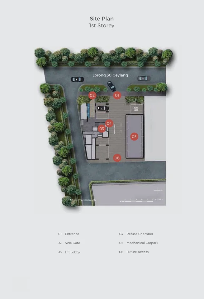 Site plan of 33 Residences in Singapore