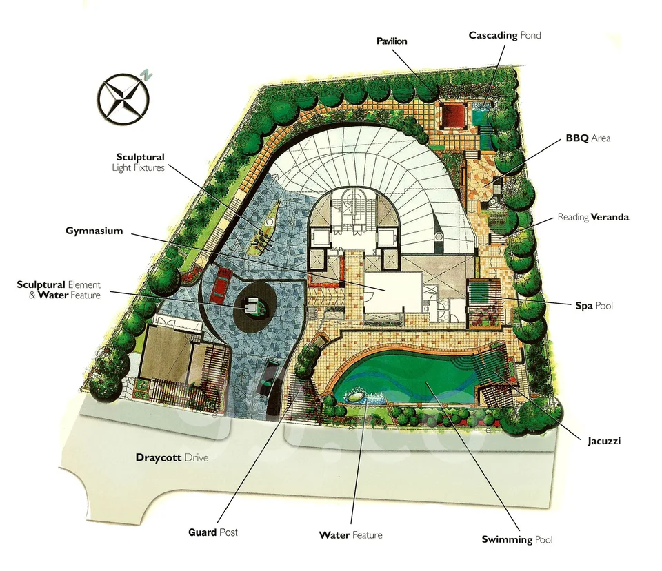 Site plan of 38 Draycott Drive in Singapore