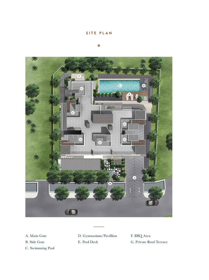 Site plan of 38 Jervois in Singapore