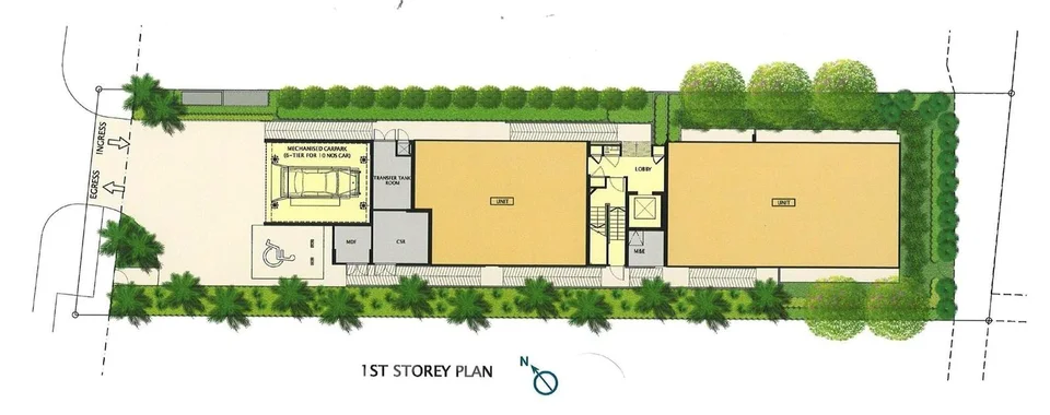 Site plan of 57 @KOVAN in Singapore