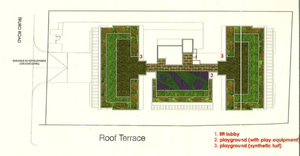 Site plan of 70@TRURO in Singapore