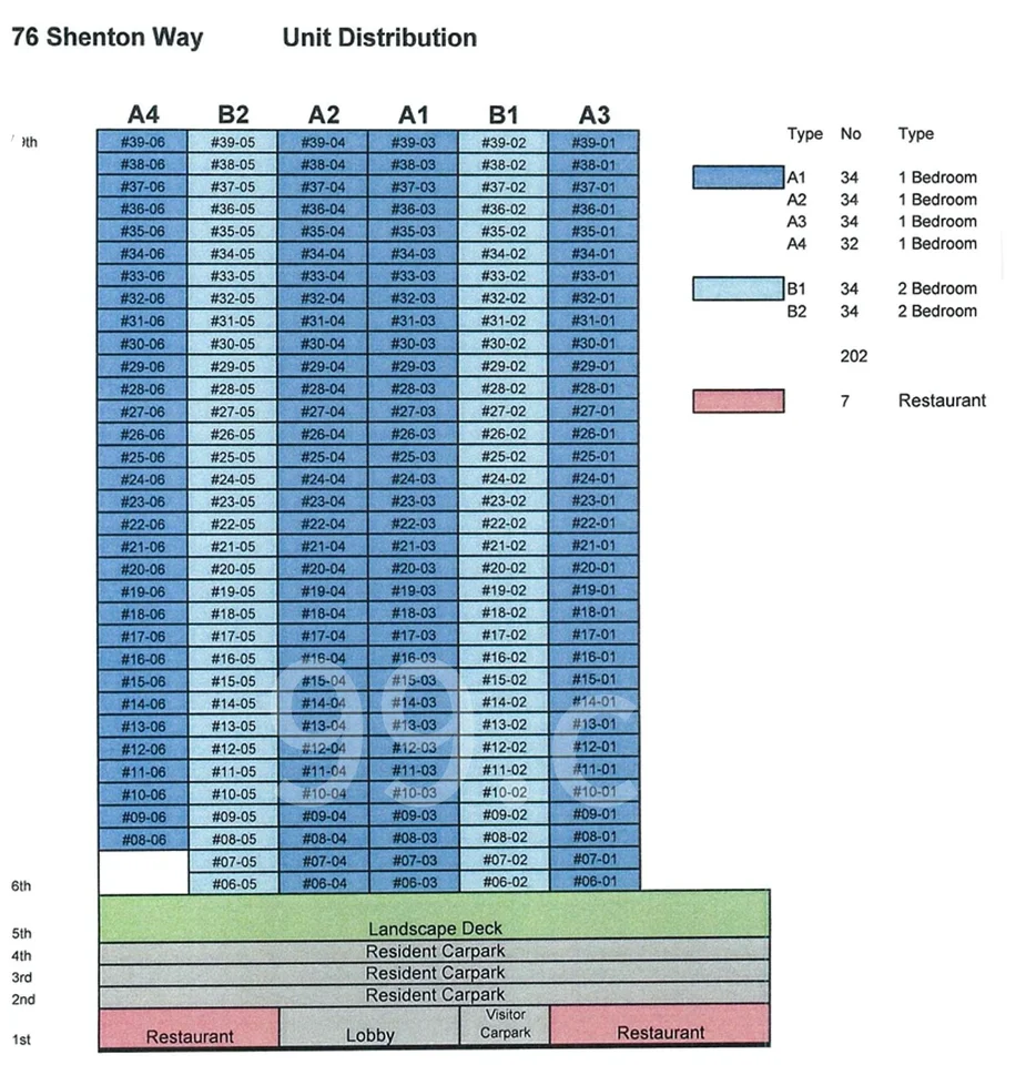 Site plan of 76 Shenton in Singapore