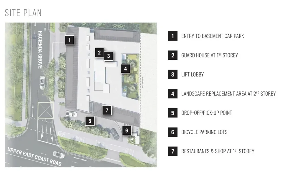 Site plan of 77 @EAST Coast in Singapore
