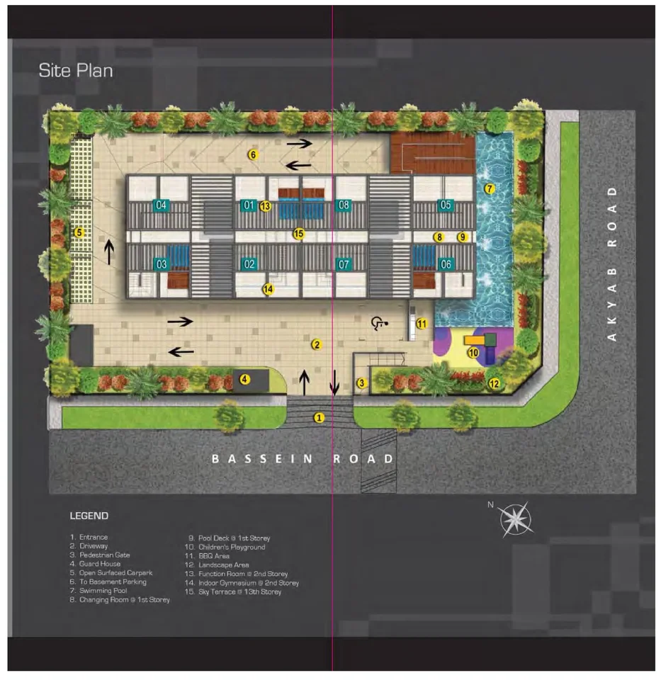 Site plan of 8 Bassein in Singapore
