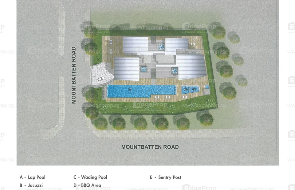 Site plan of 833 M B Residences in Singapore