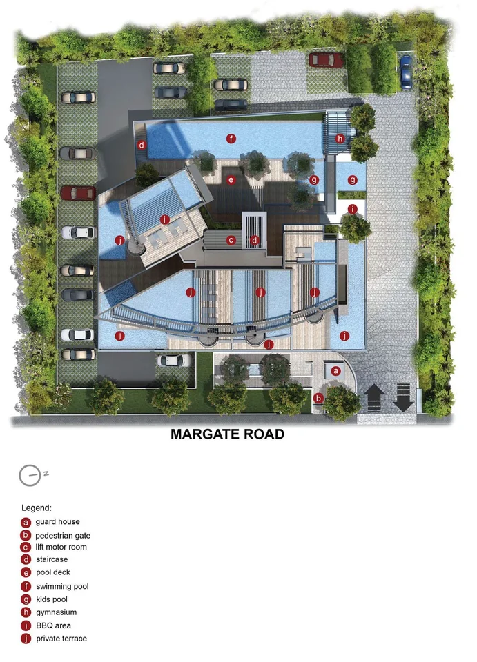Site plan of 8M Residences in Singapore