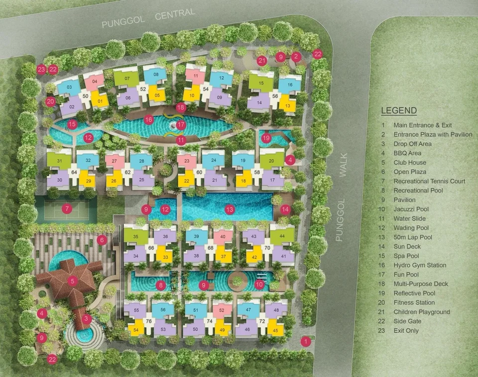 Site plan of A Treasure Trove in Singapore