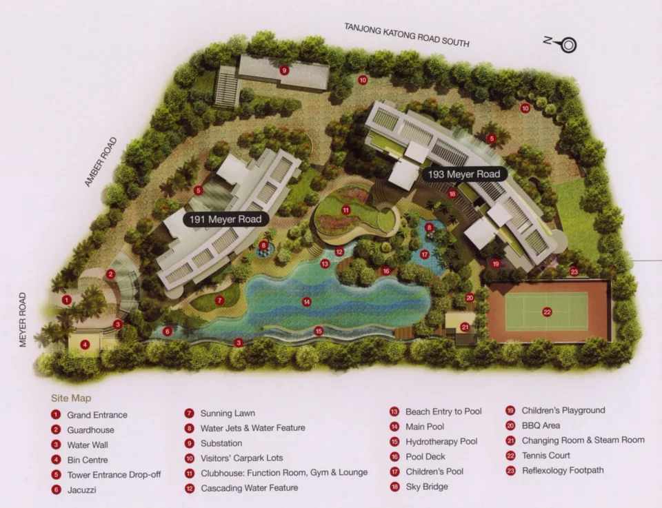 Site plan of Aalto in Singapore