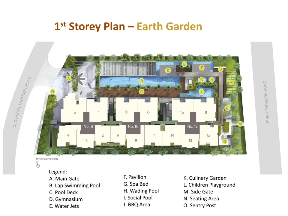 Site plan of Adana @THOMSON in Singapore
