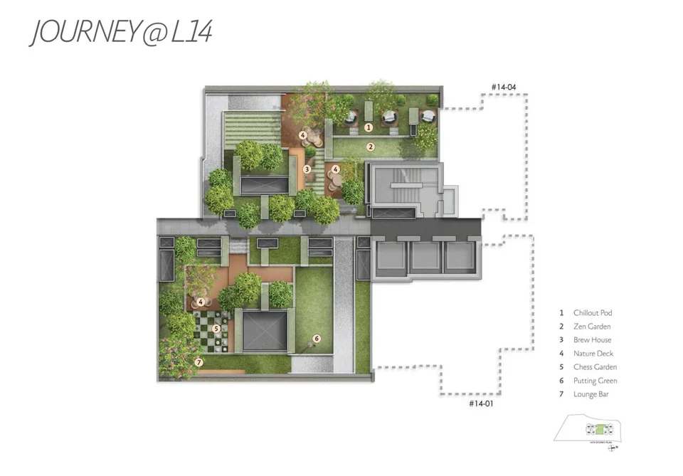 Site plan of Alex Residences in Singapore