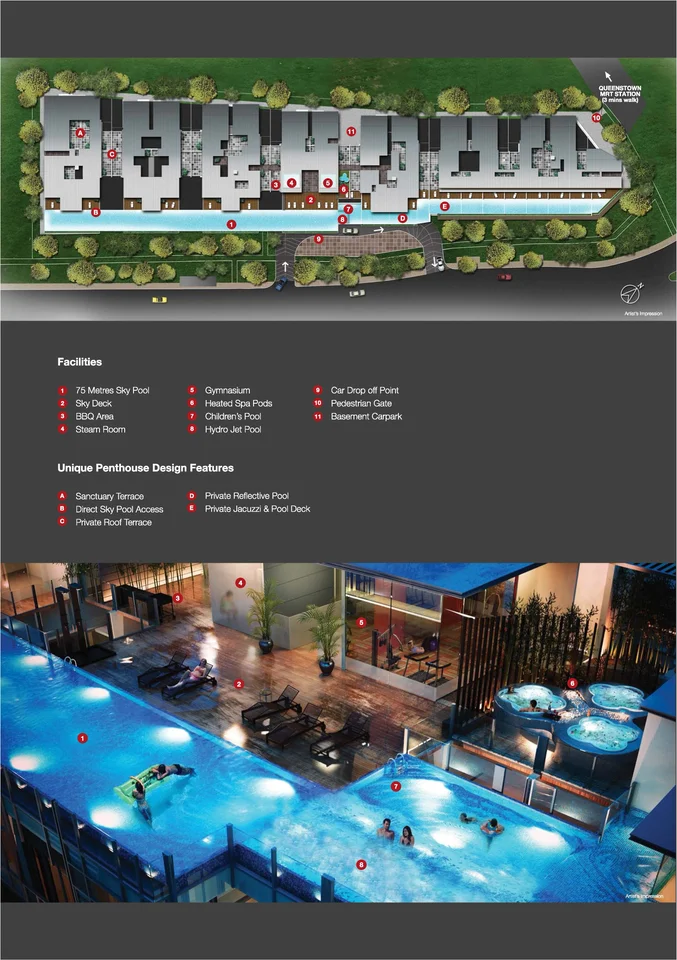 Site plan of Alexis in Singapore