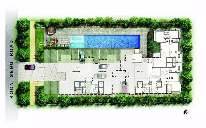 Site plan of Alpha Apartments in Singapore
