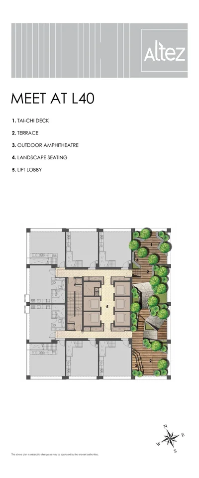 Site plan of Altez in Singapore
