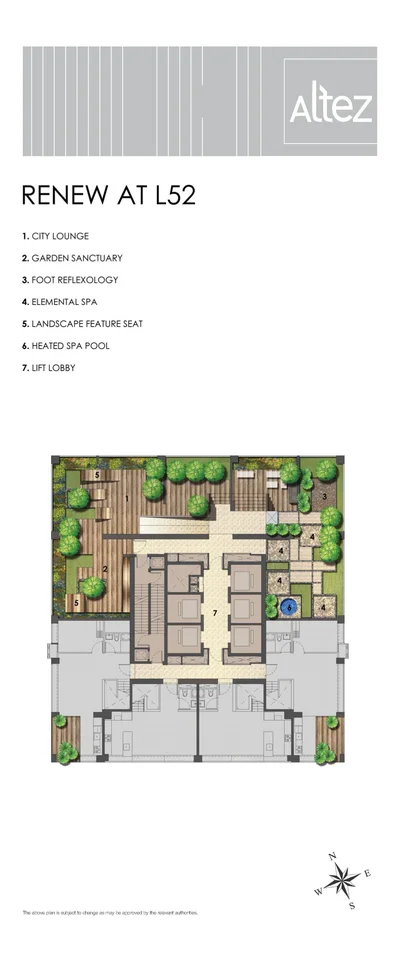 Site plan of Altez in Singapore