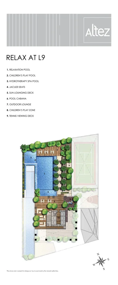 Site plan of Altez in Singapore