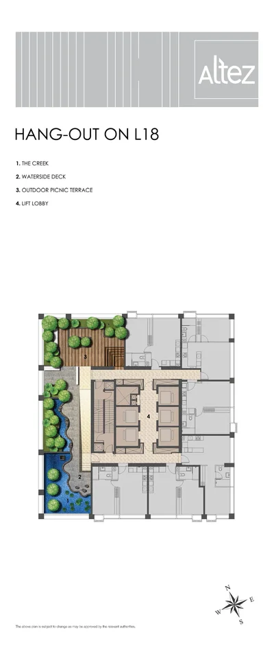 Site plan of Altez in Singapore