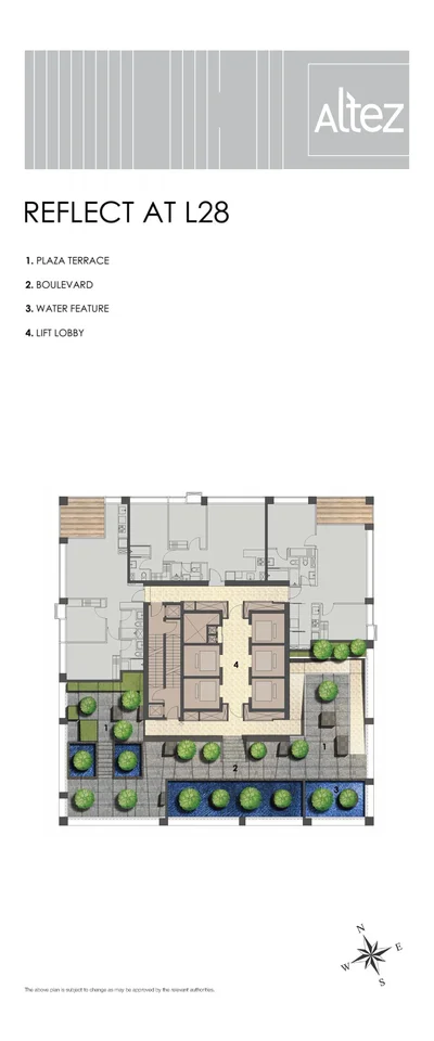 Site plan of Altez in Singapore