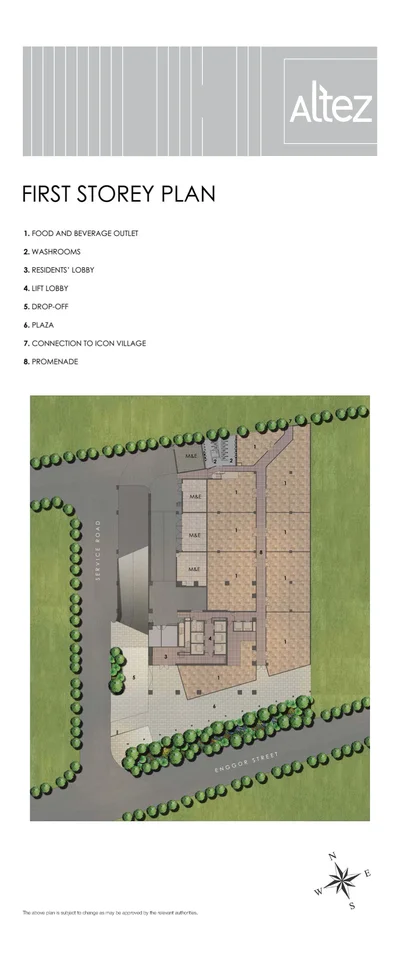 Site plan of Altez in Singapore