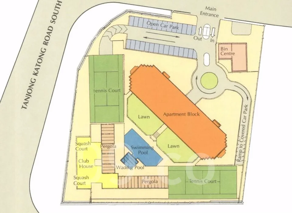Site plan of Amber Point in Singapore