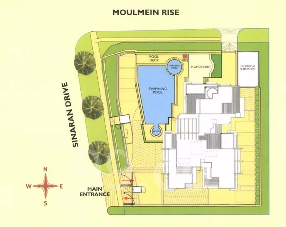 Site plan of Apleton View in Singapore