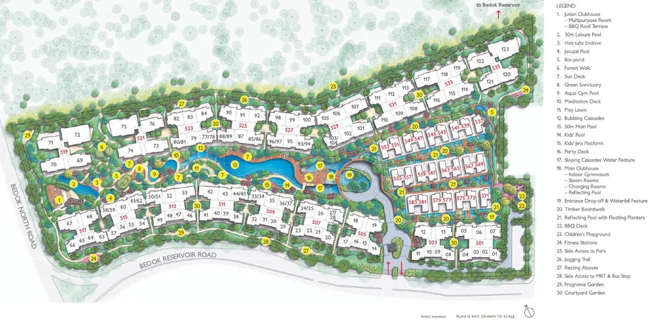 Site plan of Archipelago in Singapore