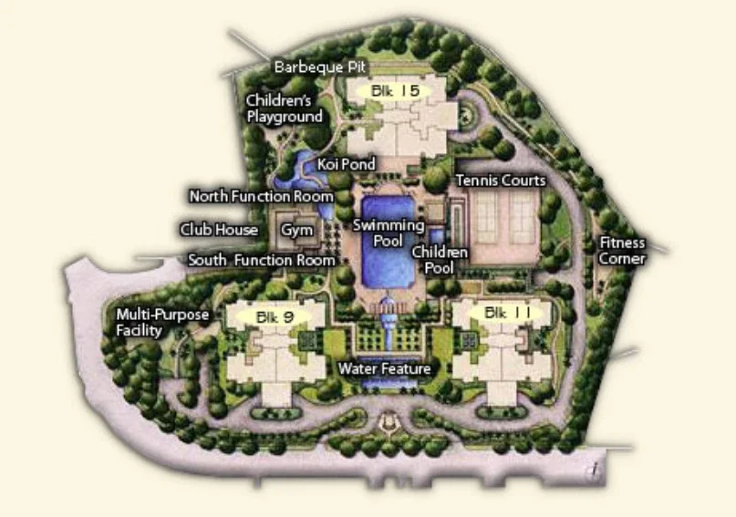 Site plan of Ardmore Park in Singapore