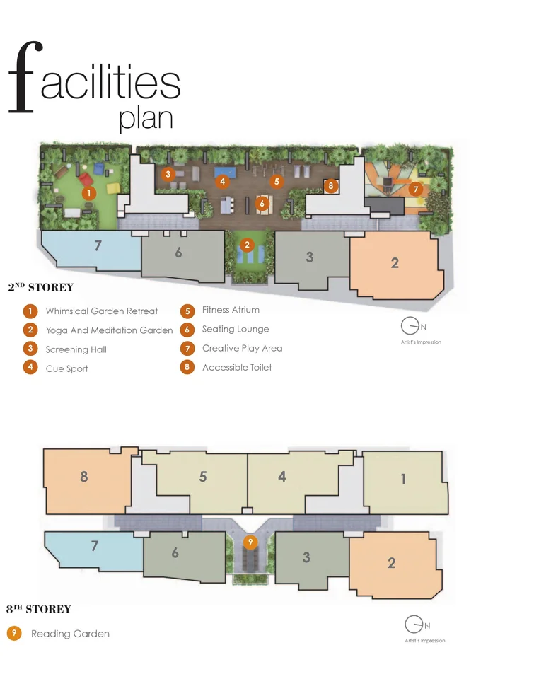 Site plan of Arena Residences in Singapore