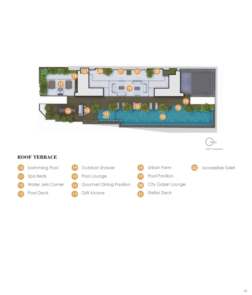 Site plan of Arena Residences in Singapore