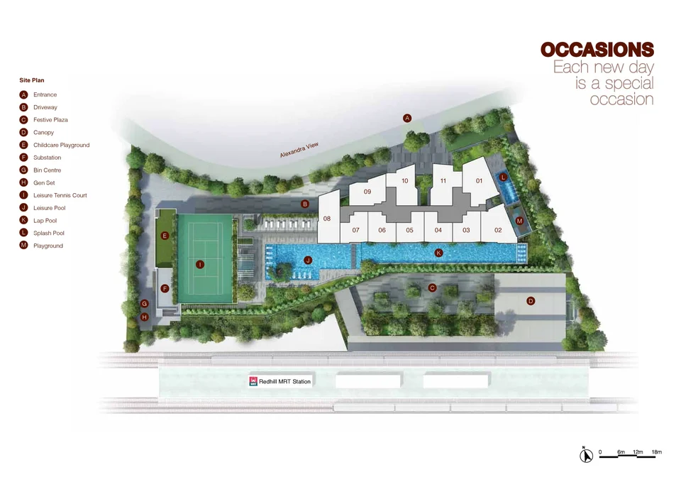 Site plan of Artra in Singapore