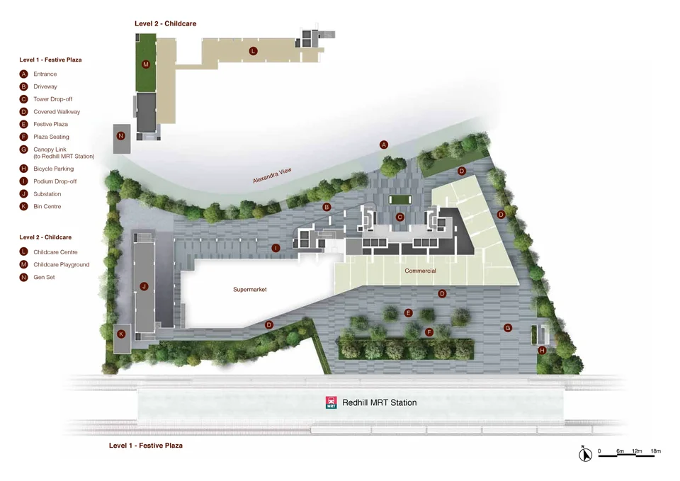 Site plan of Artra in Singapore