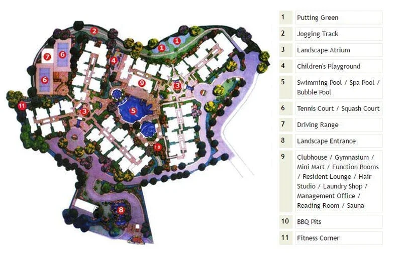 Site plan of Aspen Heights in Singapore
