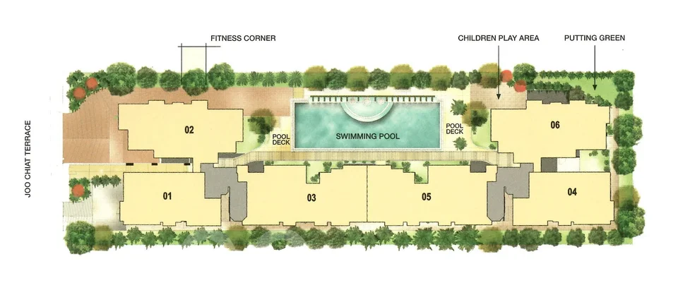 Site plan of Aspen Loft in Singapore