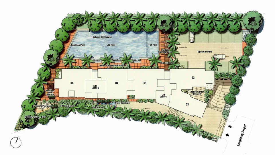 Site plan of Astor in Singapore