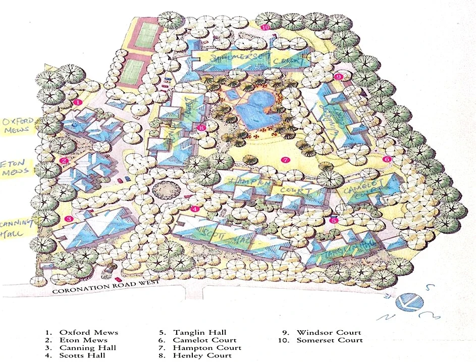 Site plan of Astrid Meadows in Singapore