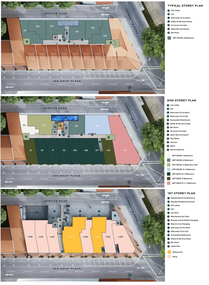 Site plan of Atlassia in Singapore