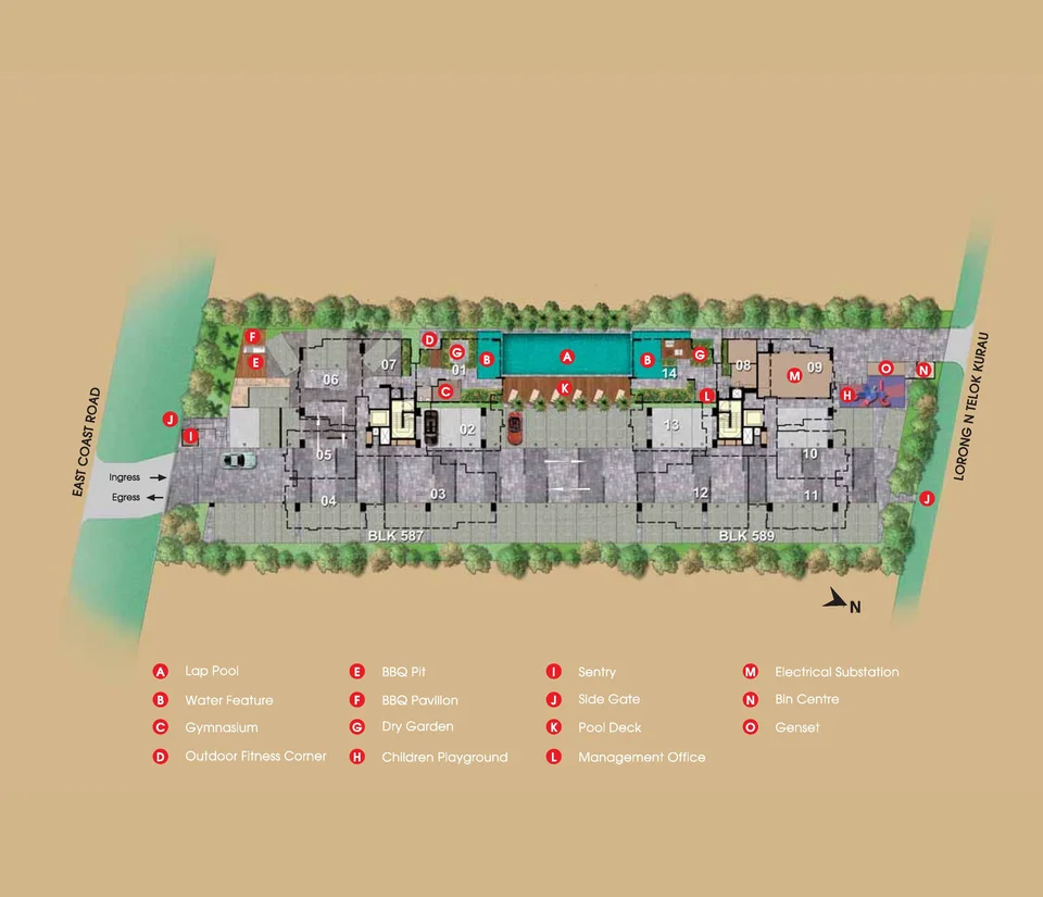 Site plan of Auralis in Singapore