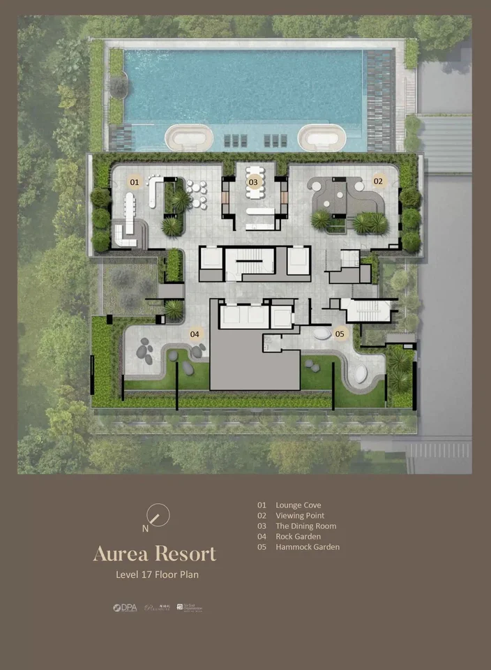 Site plan of Aurea in Singapore