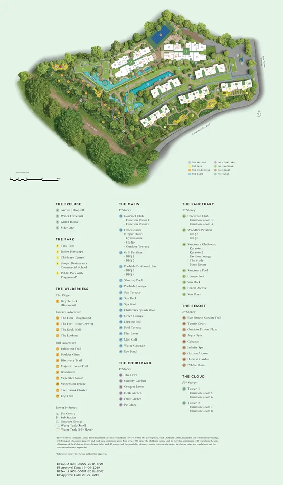 Site plan of Avenue South Residence in Singapore
