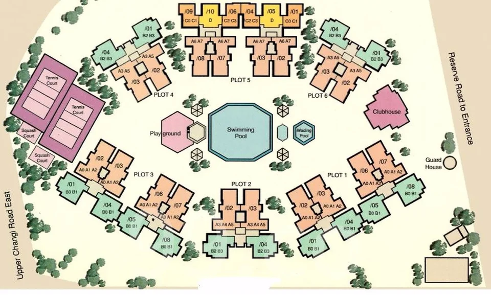 Site plan of Azalea Park Condominium in Singapore