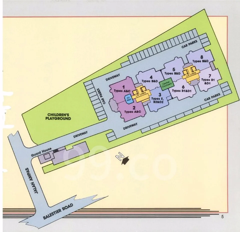 Site plan of Balestier Regency in Singapore